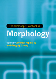 The Cambridge Handbook of Morphology